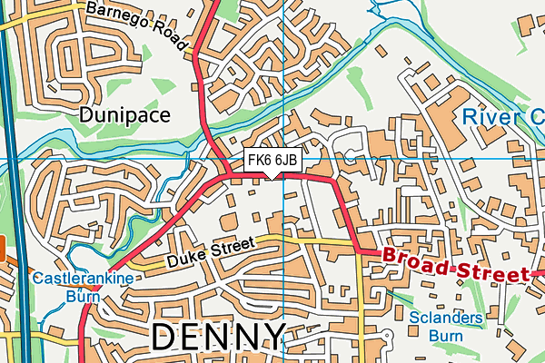 FK6 6JB map - OS VectorMap District (Ordnance Survey) FK6 6JB map - OS VectorMap District (Ordnance Survey)