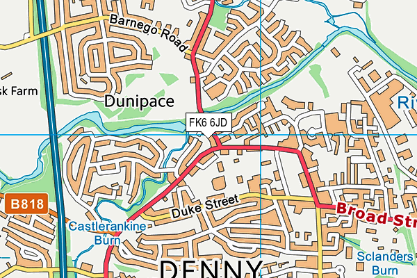 FK6 6JD map - OS VectorMap District (Ordnance Survey) FK6 6JD map - OS VectorMap District (Ordnance Survey)