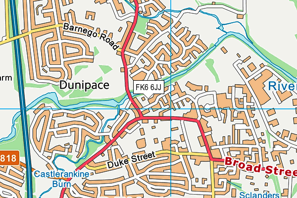FK6 6JJ map - OS VectorMap District (Ordnance Survey) FK6 6JJ map - OS VectorMap District (Ordnance Survey)
