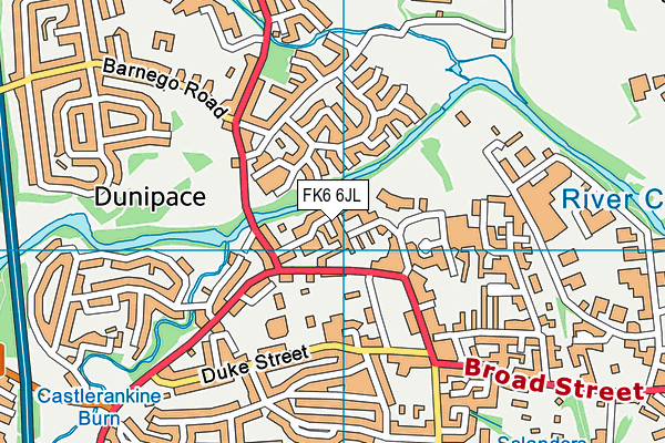 FK6 6JL map - OS VectorMap District (Ordnance Survey) FK6 6JL map - OS VectorMap District (Ordnance Survey)