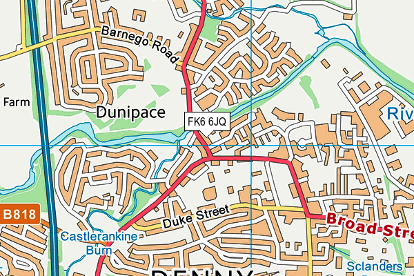 FK6 6JQ map - OS VectorMap District (Ordnance Survey) FK6 6JQ map - OS VectorMap District (Ordnance Survey)