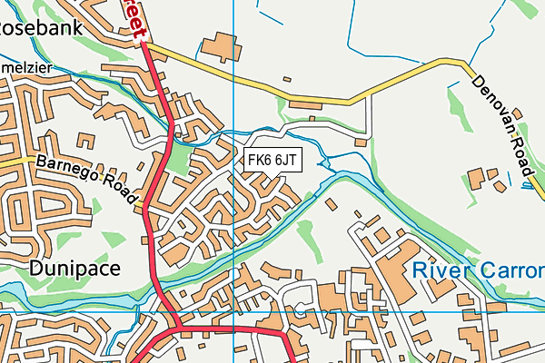 FK6 6JT map - OS VectorMap District (Ordnance Survey) FK6 6JT map - OS VectorMap District (Ordnance Survey)
