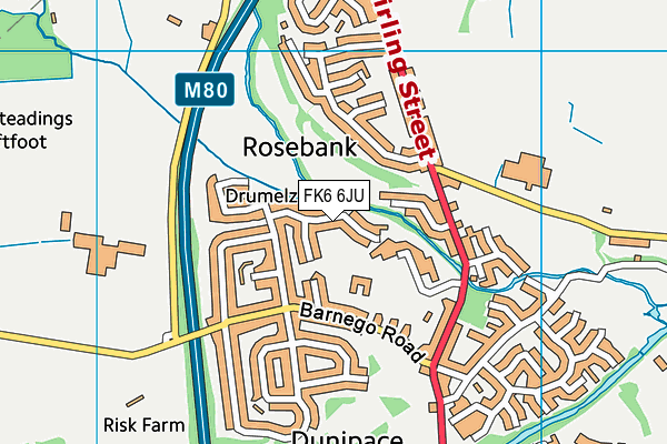 FK6 6JU map - OS VectorMap District (Ordnance Survey) FK6 6JU map - OS VectorMap District (Ordnance Survey)