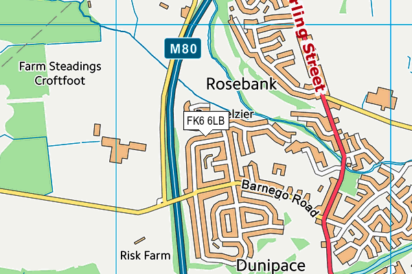 FK6 6LB map - OS VectorMap District (Ordnance Survey) FK6 6LB map - OS VectorMap District (Ordnance Survey)