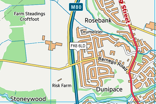 FK6 6LD map - OS VectorMap District (Ordnance Survey) FK6 6LD map - OS VectorMap District (Ordnance Survey)