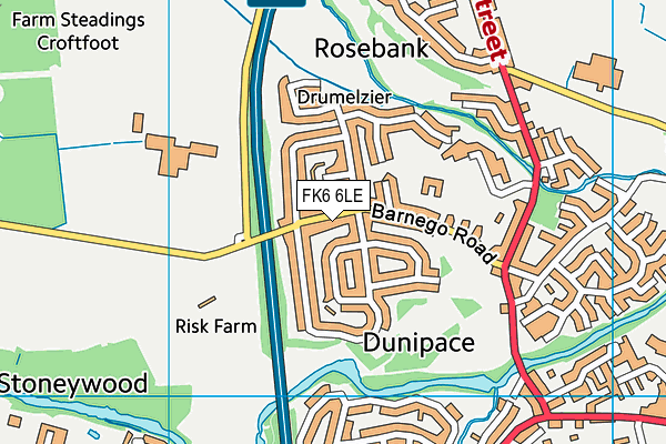 FK6 6LE map - OS VectorMap District (Ordnance Survey) FK6 6LE map - OS VectorMap District (Ordnance Survey)