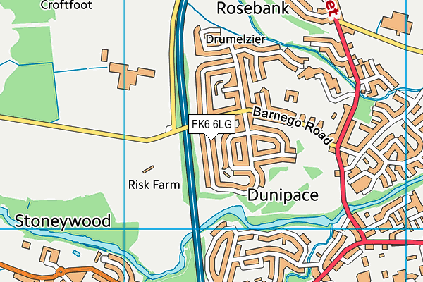 FK6 6LG map - OS VectorMap District (Ordnance Survey) FK6 6LG map - OS VectorMap District (Ordnance Survey)