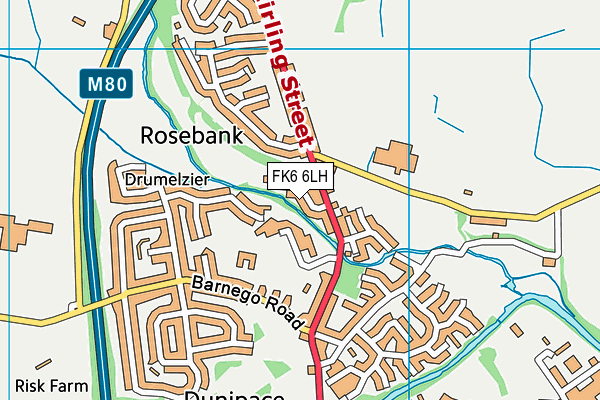 FK6 6LH map - OS VectorMap District (Ordnance Survey) FK6 6LH map - OS VectorMap District (Ordnance Survey)