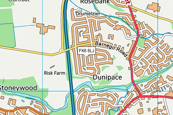 FK6 6LJ map - OS VectorMap District (Ordnance Survey) FK6 6LJ map - OS VectorMap District (Ordnance Survey)