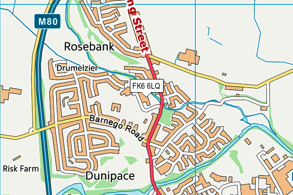 FK6 6LQ map - OS VectorMap District (Ordnance Survey) FK6 6LQ map - OS VectorMap District (Ordnance Survey)