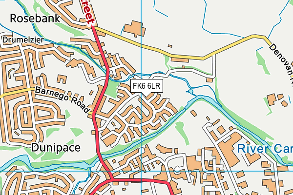 FK6 6LR map - OS VectorMap District (Ordnance Survey) FK6 6LR map - OS VectorMap District (Ordnance Survey)