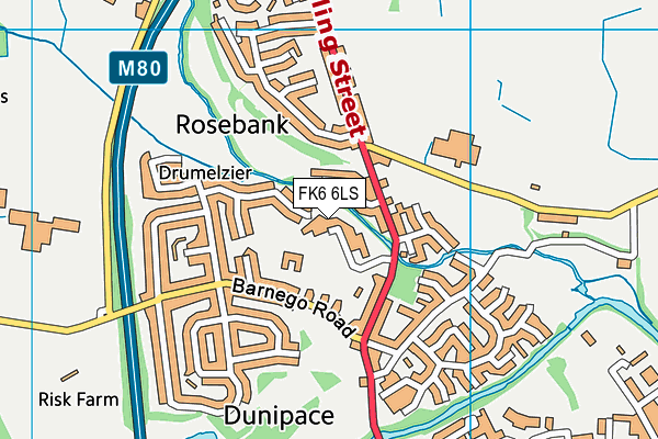 FK6 6LS map - OS VectorMap District (Ordnance Survey) FK6 6LS map - OS VectorMap District (Ordnance Survey)