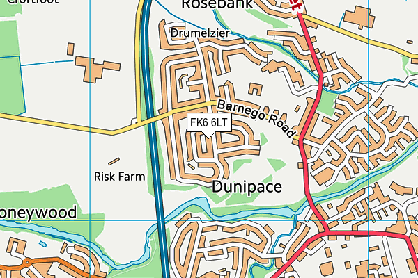 FK6 6LT map - OS VectorMap District (Ordnance Survey) FK6 6LT map - OS VectorMap District (Ordnance Survey)