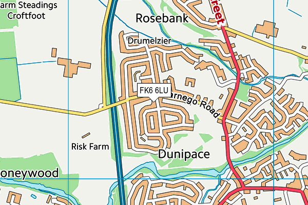 FK6 6LU map - OS VectorMap District (Ordnance Survey) FK6 6LU map - OS VectorMap District (Ordnance Survey)