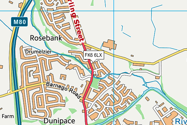 FK6 6LX map - OS VectorMap District (Ordnance Survey) FK6 6LX map - OS VectorMap District (Ordnance Survey)