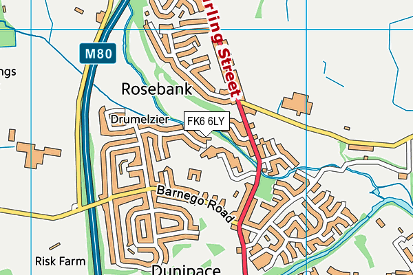 FK6 6LY map - OS VectorMap District (Ordnance Survey) FK6 6LY map - OS VectorMap District (Ordnance Survey)