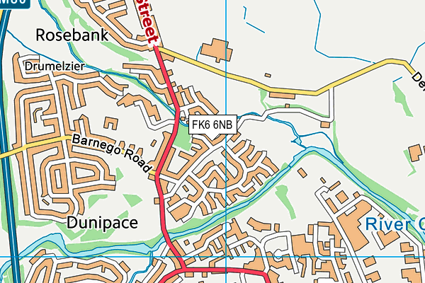 FK6 6NB map - OS VectorMap District (Ordnance Survey) FK6 6NB map - OS VectorMap District (Ordnance Survey)