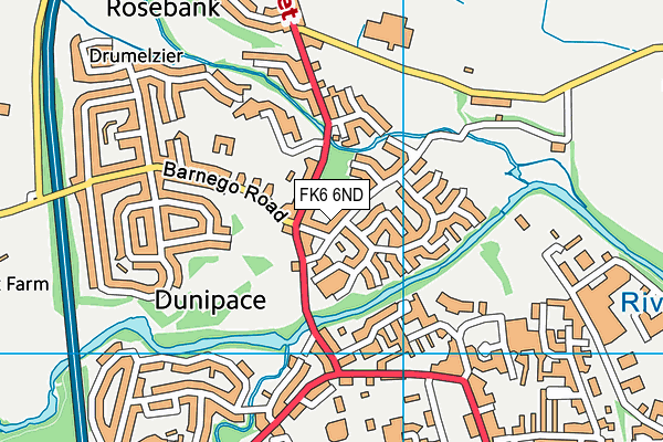 FK6 6ND map - OS VectorMap District (Ordnance Survey) FK6 6ND map - OS VectorMap District (Ordnance Survey)