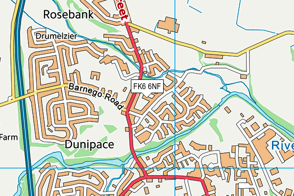 FK6 6NF map - OS VectorMap District (Ordnance Survey) FK6 6NF map - OS VectorMap District (Ordnance Survey)