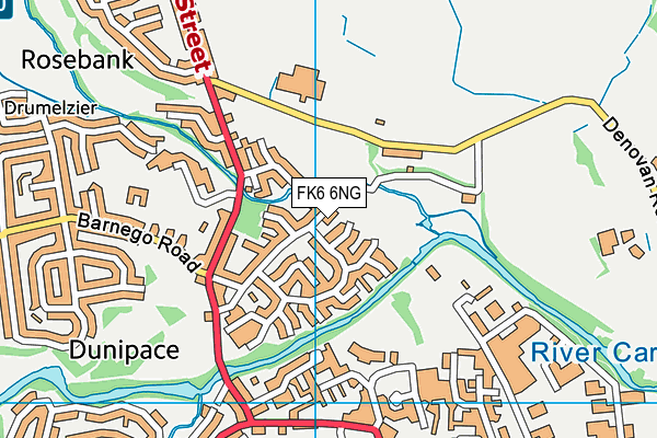 FK6 6NG map - OS VectorMap District (Ordnance Survey) FK6 6NG map - OS VectorMap District (Ordnance Survey)