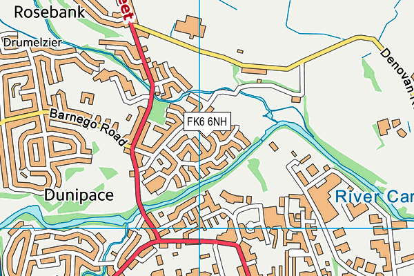 FK6 6NH map - OS VectorMap District (Ordnance Survey) FK6 6NH map - OS VectorMap District (Ordnance Survey)
