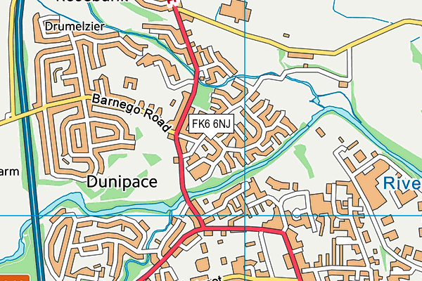 FK6 6NJ map - OS VectorMap District (Ordnance Survey) FK6 6NJ map - OS VectorMap District (Ordnance Survey)