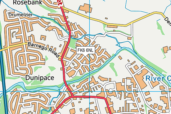 FK6 6NL map - OS VectorMap District (Ordnance Survey) FK6 6NL map - OS VectorMap District (Ordnance Survey)
