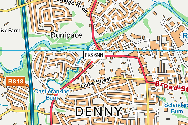FK6 6NN map - OS VectorMap District (Ordnance Survey) FK6 6NN map - OS VectorMap District (Ordnance Survey)