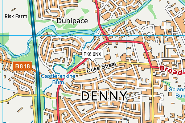FK6 6NX map - OS VectorMap District (Ordnance Survey) FK6 6NX map - OS VectorMap District (Ordnance Survey)