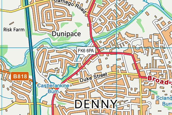 FK6 6PA map - OS VectorMap District (Ordnance Survey) FK6 6PA map - OS VectorMap District (Ordnance Survey)