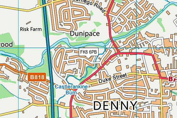 FK6 6PB map - OS VectorMap District (Ordnance Survey) FK6 6PB map - OS VectorMap District (Ordnance Survey)