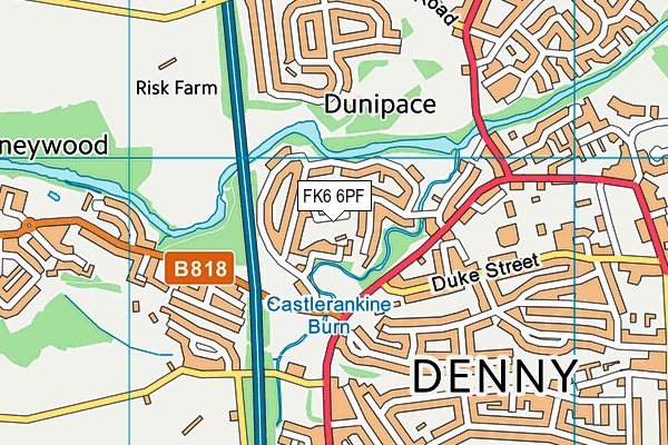 FK6 6PF map - OS VectorMap District (Ordnance Survey) FK6 6PF map - OS VectorMap District (Ordnance Survey)