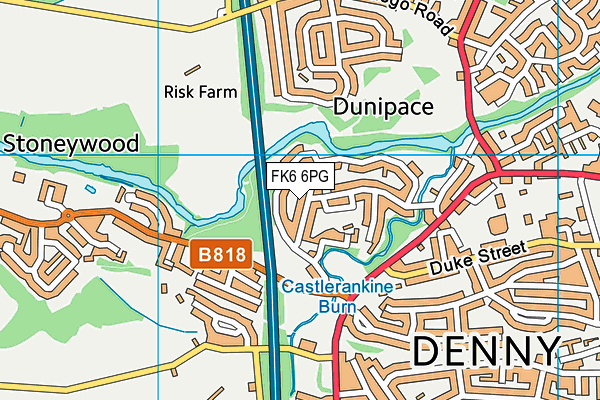 FK6 6PG map - OS VectorMap District (Ordnance Survey) FK6 6PG map - OS VectorMap District (Ordnance Survey)