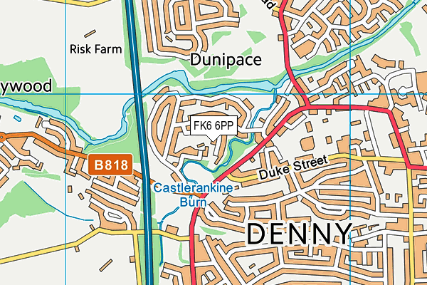 FK6 6PP map - OS VectorMap District (Ordnance Survey) FK6 6PP map - OS VectorMap District (Ordnance Survey)
