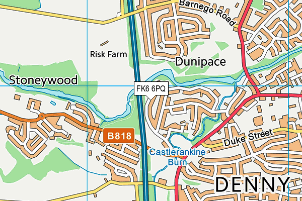 FK6 6PQ map - OS VectorMap District (Ordnance Survey) FK6 6PQ map - OS VectorMap District (Ordnance Survey)