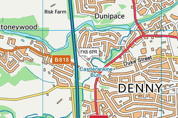 FK6 6PR map - OS VectorMap District (Ordnance Survey) FK6 6PR map - OS VectorMap District (Ordnance Survey)