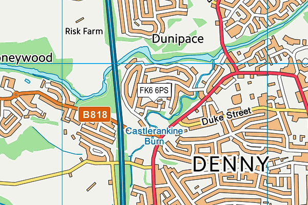 FK6 6PS map - OS VectorMap District (Ordnance Survey) FK6 6PS map - OS VectorMap District (Ordnance Survey)