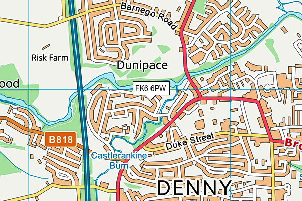 FK6 6PW map - OS VectorMap District (Ordnance Survey) FK6 6PW map - OS VectorMap District (Ordnance Survey)