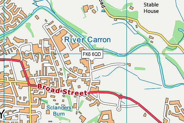 FK6 6QD map - OS VectorMap District (Ordnance Survey) FK6 6QD map - OS VectorMap District (Ordnance Survey)