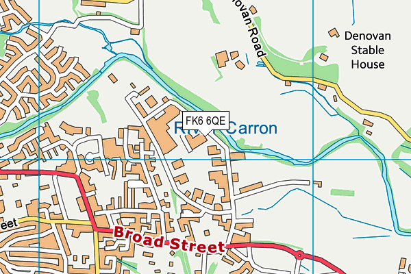 FK6 6QE map - OS VectorMap District (Ordnance Survey) FK6 6QE map - OS VectorMap District (Ordnance Survey)