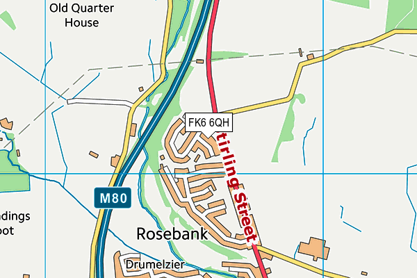 FK6 6QH map - OS VectorMap District (Ordnance Survey) FK6 6QH map - OS VectorMap District (Ordnance Survey)