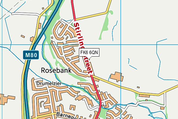 FK6 6QN map - OS VectorMap District (Ordnance Survey) FK6 6QN map - OS VectorMap District (Ordnance Survey)