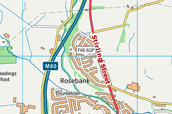FK6 6QP map - OS VectorMap District (Ordnance Survey) FK6 6QP map - OS VectorMap District (Ordnance Survey)