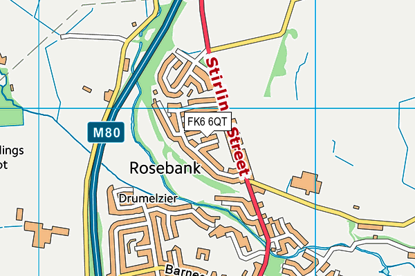 FK6 6QT map - OS VectorMap District (Ordnance Survey) FK6 6QT map - OS VectorMap District (Ordnance Survey)