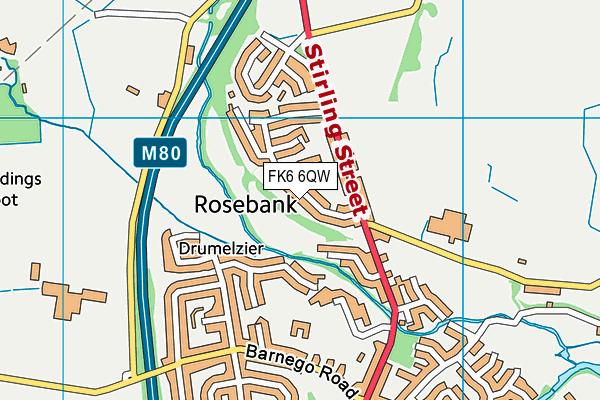 FK6 6QW map - OS VectorMap District (Ordnance Survey) FK6 6QW map - OS VectorMap District (Ordnance Survey)