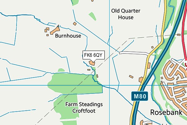 FK6 6QY map - OS VectorMap District (Ordnance Survey) FK6 6QY map - OS VectorMap District (Ordnance Survey)