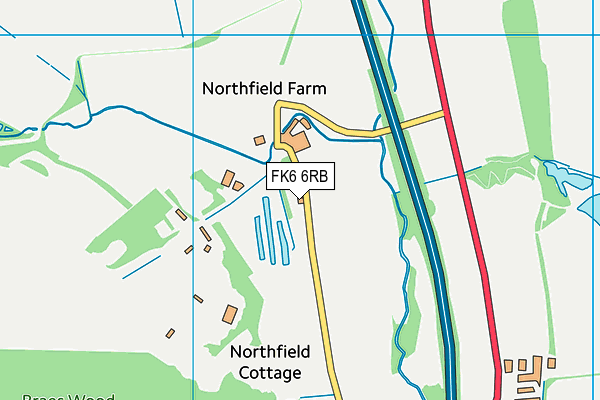 FK6 6RB map - OS VectorMap District (Ordnance Survey) FK6 6RB map - OS VectorMap District (Ordnance Survey)