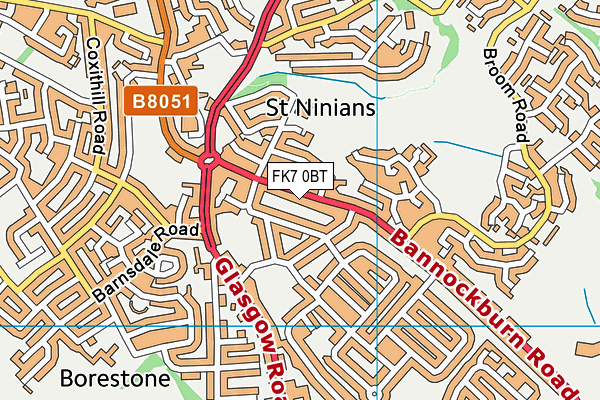 FK7 0BT map - OS VectorMap District (Ordnance Survey) FK7 0BT map - OS VectorMap District (Ordnance Survey)