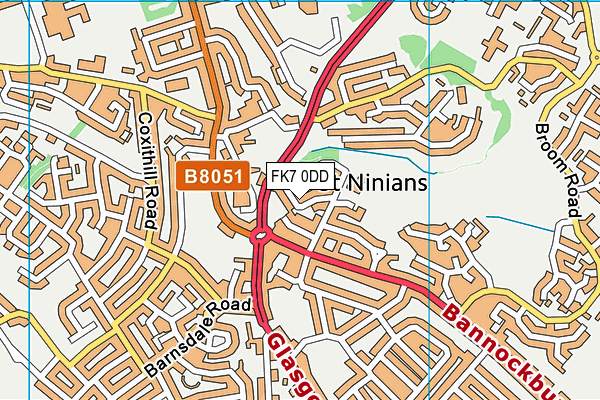 FK7 0DD map - OS VectorMap District (Ordnance Survey) FK7 0DD map - OS VectorMap District (Ordnance Survey)