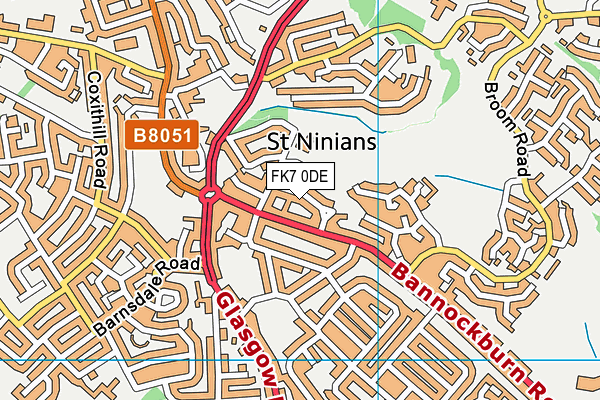 FK7 0DE map - OS VectorMap District (Ordnance Survey) FK7 0DE map - OS VectorMap District (Ordnance Survey)
